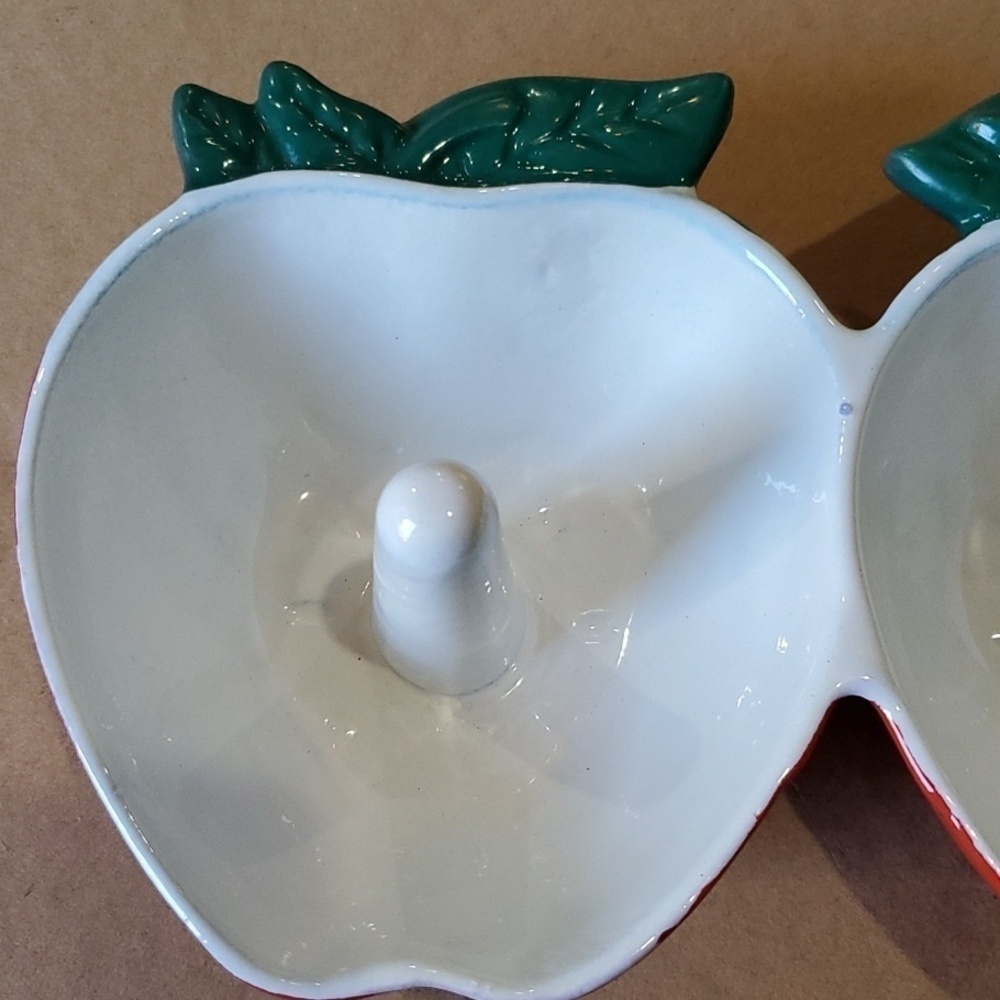 Enamel double Apple baker . Unbranded - Picture 2 of 6
